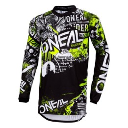 Μπλούζα Oneal Element Junior Attack μαύρο/neon κίτρινο