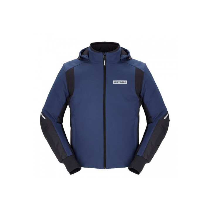 Spidi Μπουφάν Hoodie Armor H2OUT μαύρο/μπλε 022