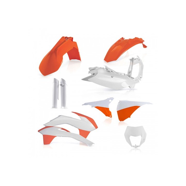 Full κιτ πλαστικά Acerbis 17204.553.015 KTM EXC/EXCF '15 OEM πορτοκαλί/μαύρο/άσπρο