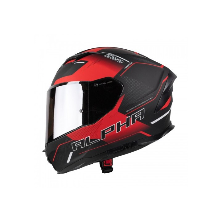 Κράνος Pilot Alpha SV μαύρο/κόκκινο ματ + Extra Visor