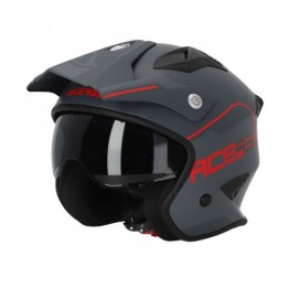 Κράνος Acerbis Jet Aria 25055.801 γκρι/κόκκινο