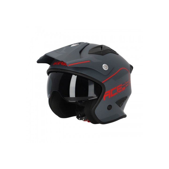 Κράνος Acerbis Jet Aria 25055.801 γκρι/κόκκινο