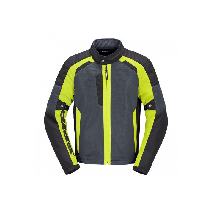 Spidi Μπουφάν Tek Net μαύρο/γκρι/fluo 486