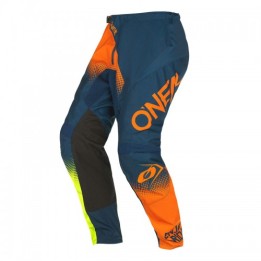 MX παντελόνι Oneal Element Racewear V.22 μπλε/πορτοκαλί/neon κίτρινο