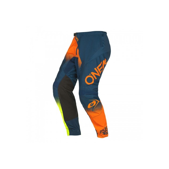 MX παντελόνι Oneal Element Racewear V.22 μπλε/πορτοκαλί/neon κίτρινο