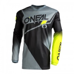 Μπλούζα Oneal Element Racewear V.22 μαύρο/γκρι/neon κίτρινο