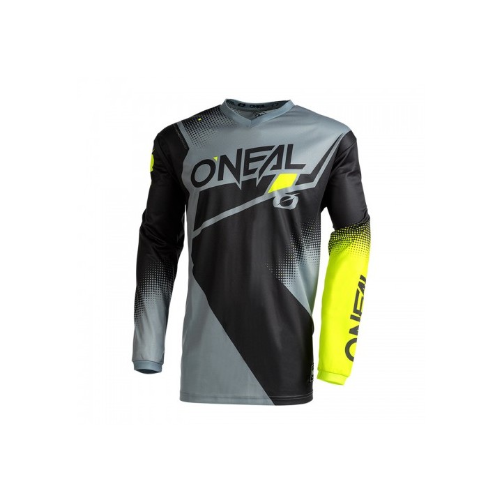 Μπλούζα Oneal Element Racewear V.22 μαύρο/γκρι/neon κίτρινο