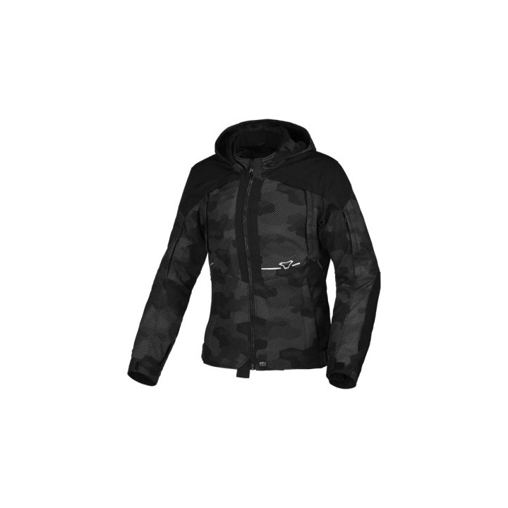 Macna Μπουφάν Μηχανής Territor Γυναικείο 4 εποχών μαύρο camo 180