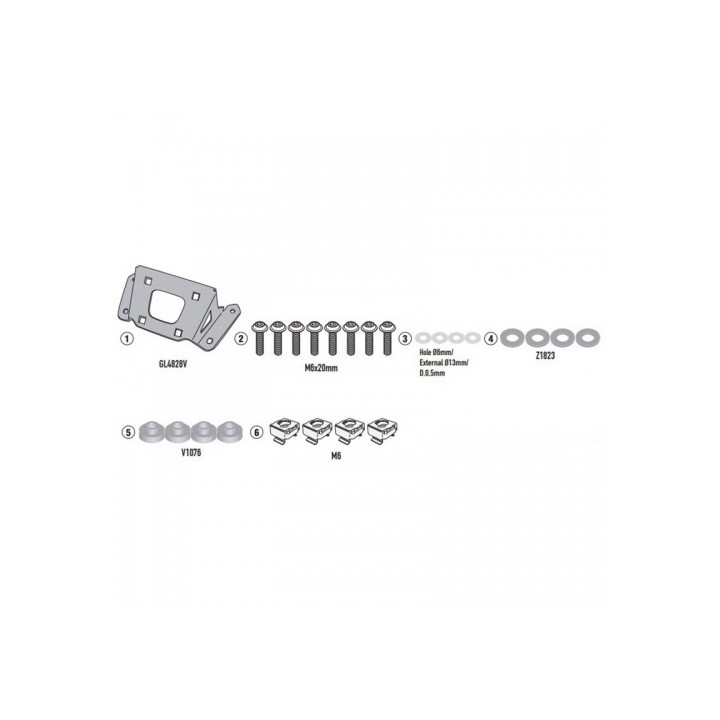 Κιτ για ζελατίνα A2156 MT-09 - MT-09 SP (2021) GIVI
