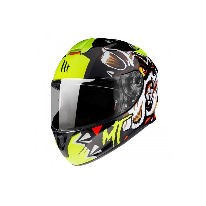Κράνος MT Targo Crazydog G3 κίτρινο