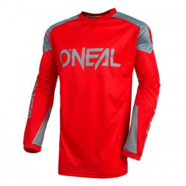 MX Μπλούζα Oneal Matrix Ridewear κόκκινο/γκρι