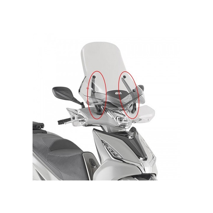 ΒΑΣΕΙΣ ΠΑΡΜΠΡΙΖ D6114KIT Agility 300 R16 (19  20)  Kymco GIVI