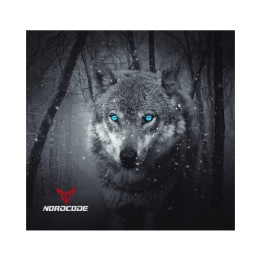 Φουλάρι Nordcode_ Tube neck 12 Wolf μαύρο/γκρι