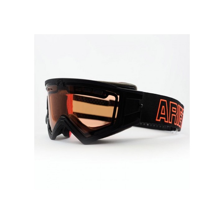 Μάσκα ARIETE MUDMAX _ 14940-NDO μαύρο/πορτοκαλί διπλή αεριζόμενη ζελατίνα