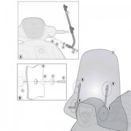 Κιτ ζελατίνας  A5615A_MEDLEY/S 125-150I-GET 2020-24 Piaggio  GIVI