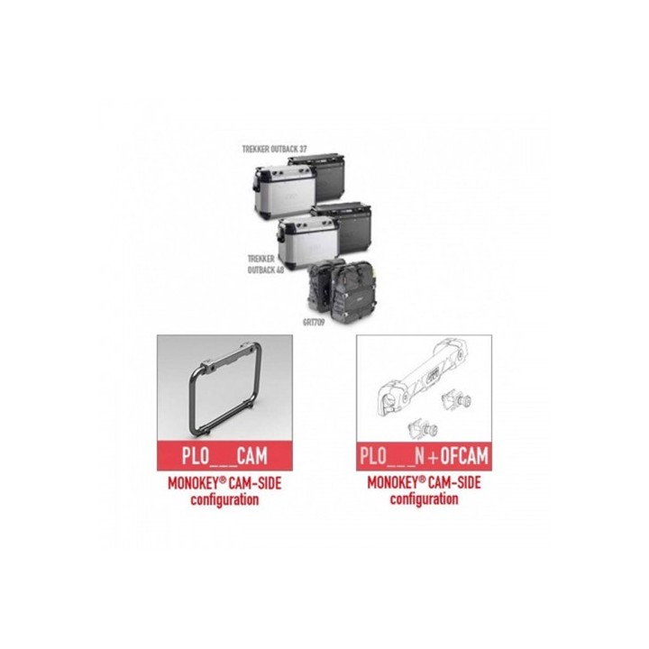 Βάσεις πλαϊνών βαλιτσών Givi PLOR8203CAM Moto Guzzi V85 TT '19