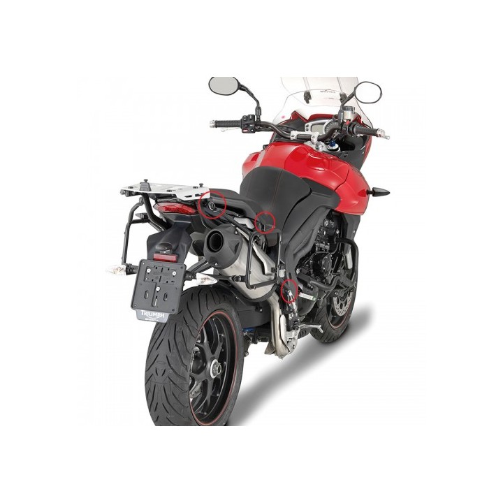 Βάσεις πλαϊνών βαλιτσών PLR6404_Tiger1050'13-15 Triumph Givi