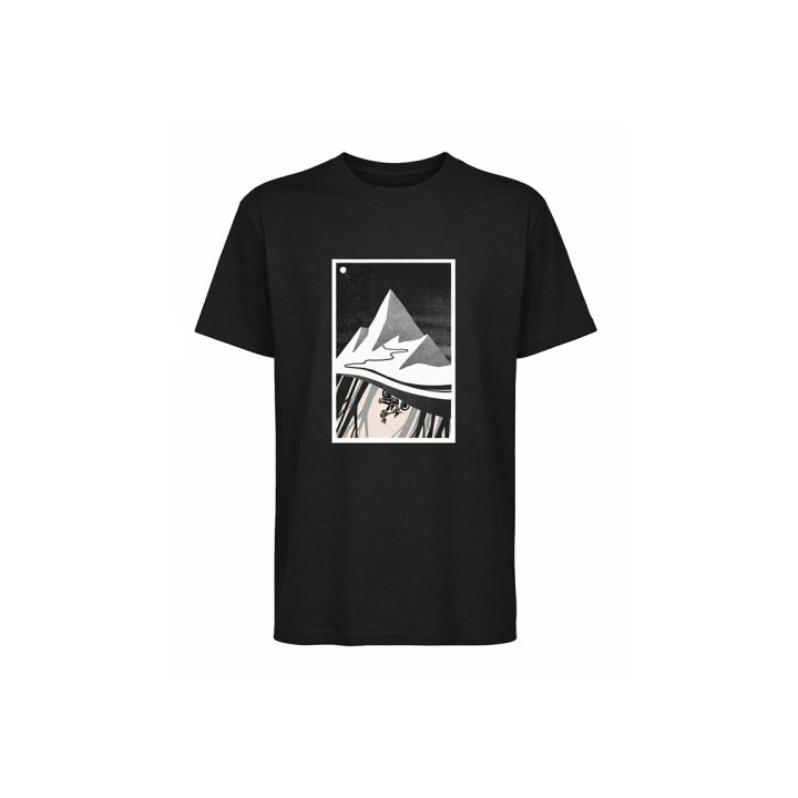 T-Shirt Greek Advriders Ride Beyond μαύρο
