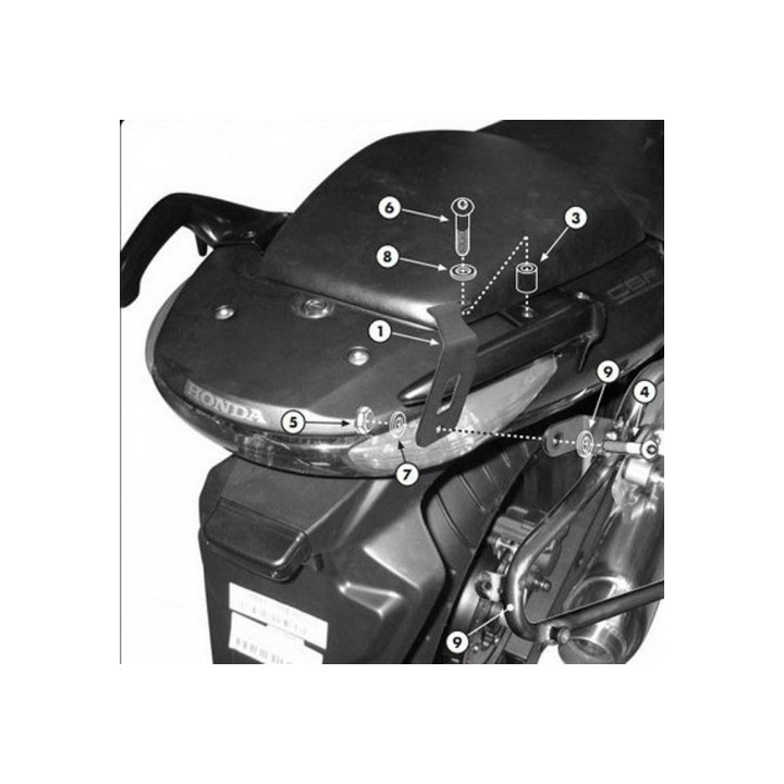 Βάσεις πλαϊνών βαλιτσών Givi PLX174 Honda CBF600/500 '04 /1000 '06-'10
