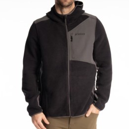 Ζακέτα Hoodie Klim Teton Crest Fleece Μαύρο-Asphalt