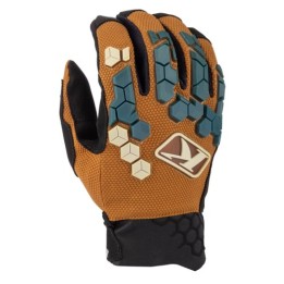 Γάντια Klim Dakar Golden καφέ/πετρόλ