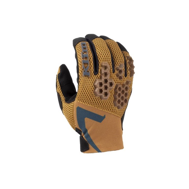 Γάντια Klim Mojave Golden καφέ/πετρόλ