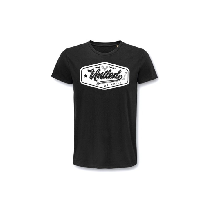 T-shirt Two Wheels Only United μαύρο