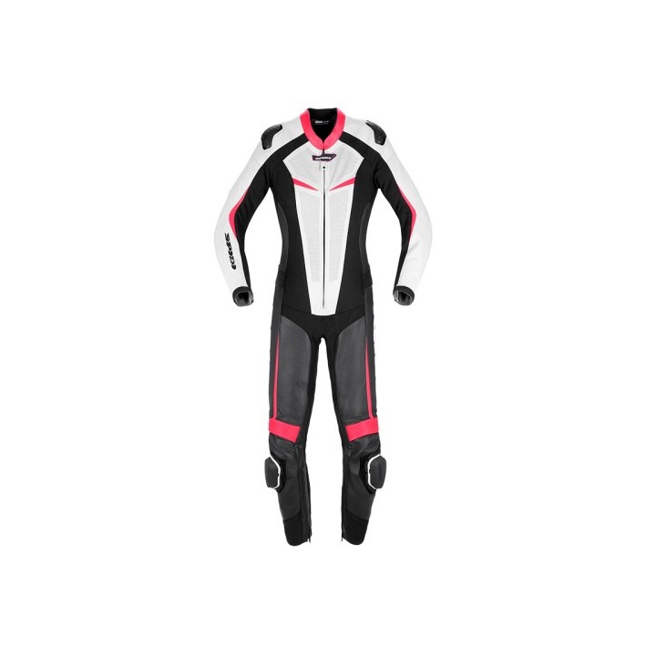 Φόρμα ολόσωμη SPIDI Track Pro Perforated Μάυρο-Φούξια 545