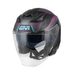 Κράνος Givi X31 black/dark titan/fuchsia/blue matt