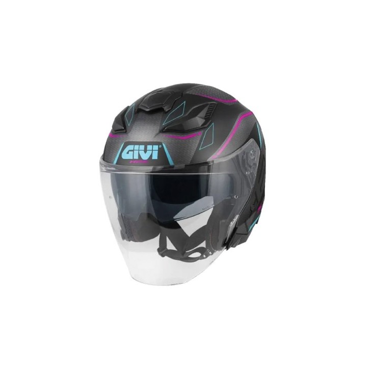 Κράνος Givi X31 black/dark titan/fuchsia/blue matt