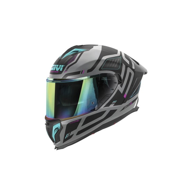 Κράνος Givi H50.3 Quasar grey/fuchsia/blue matt (Pinlock Included)