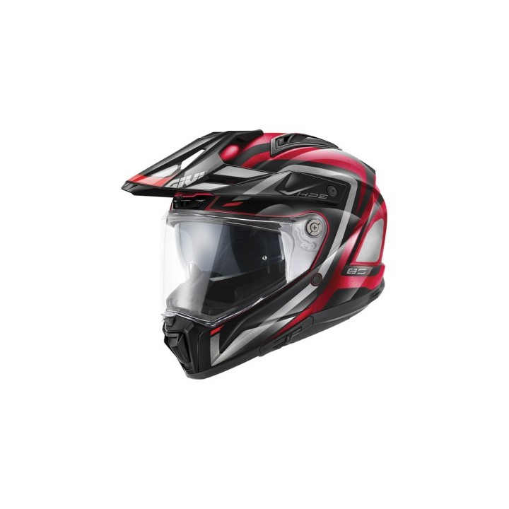 Κράνος Givi H80.1 Apex Burgundy Titanium/Black/Red Gloss