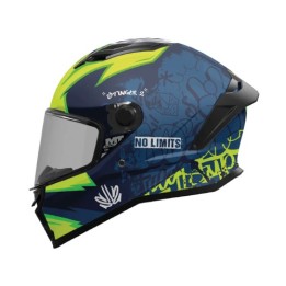 Κράνος MT Stinger 2 Tagger C3 μπλε/fluo matt