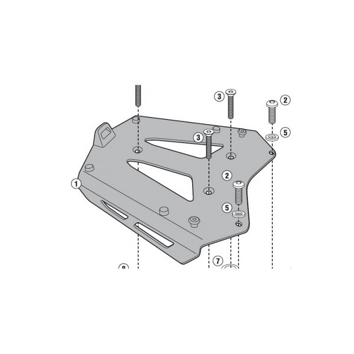 Givi Rear Rack SRA2101 Yamaha XT1200ZE '14 SUPER TENERE