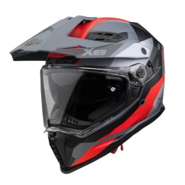 Κράνος Pilot Atacama SV Block X65 γκρι/κόκκινο (Pinlock 30 Included)