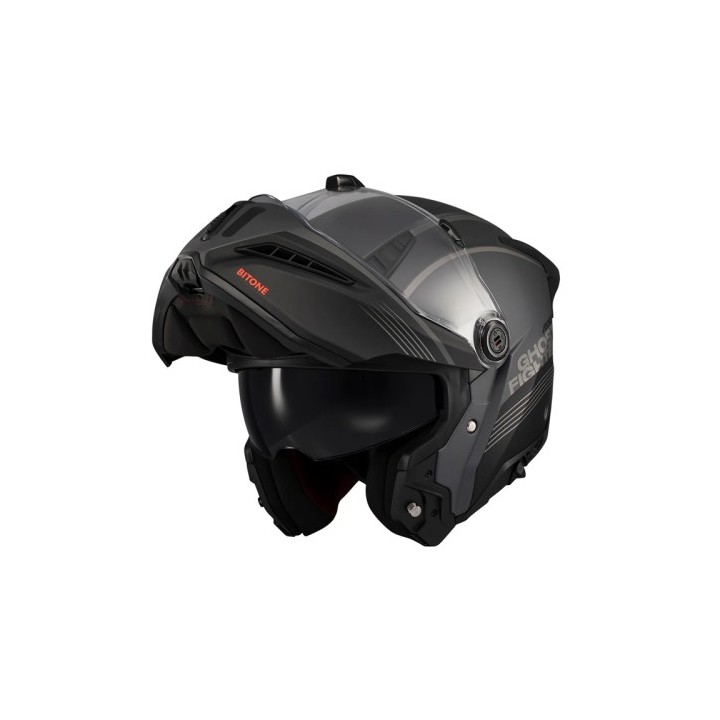 Κράνος AXXIS Ghostfighter Bitone C12 μαύρο/γκρι matt