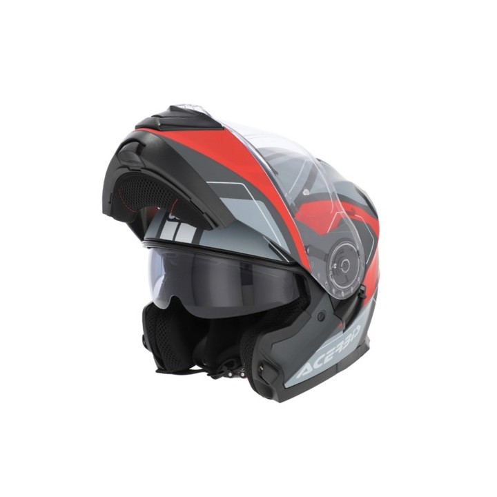 Κράνος Acerbis Serel SV 25201.295 γκρι/κόκκινο