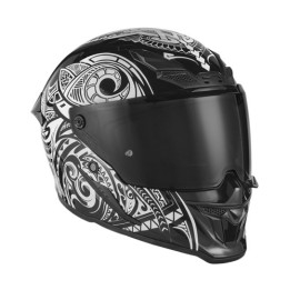 Κράνος Nox Goliath Maori άσπρο/μαύρο + Extra Visor