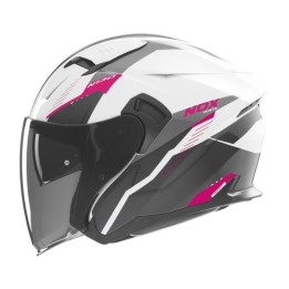 Κράνος Nox N130 Myst ροζ/άσπρο