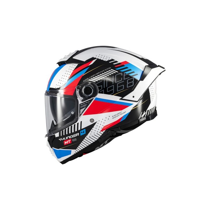 Κράνος MT Thunder 4 SV Luminence A7 άσπρο/κόκκινο/μπλε gloss