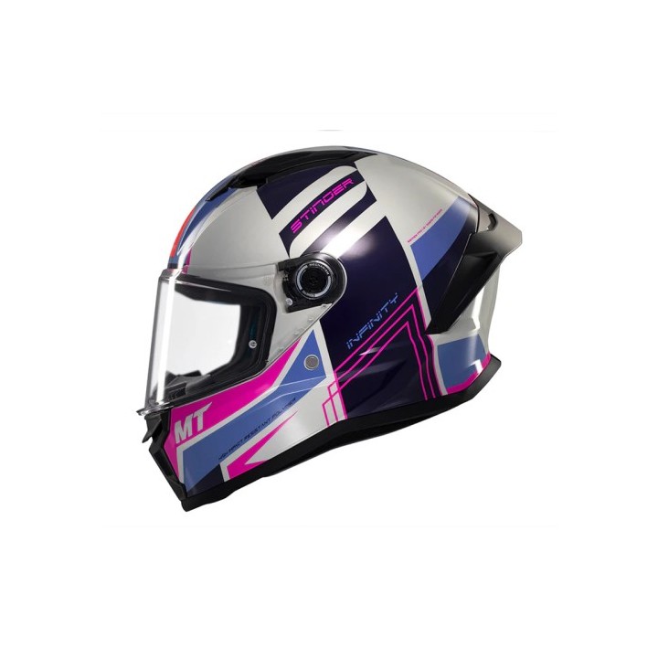 Κράνος MT Stinger 2 Tron C8 γκρι/ροζ gloss