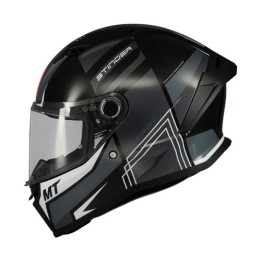 Κράνος MT Stinger 2 Tron B12 μαύρο/γκρι gloss