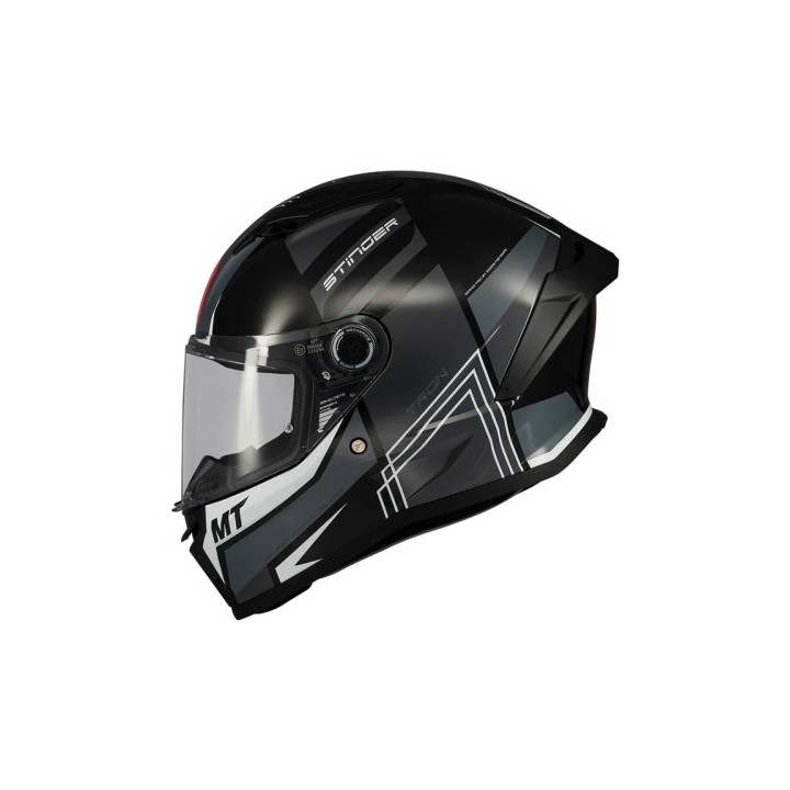 Κράνος MT Stinger 2 Tron B12 μαύρο/γκρι gloss