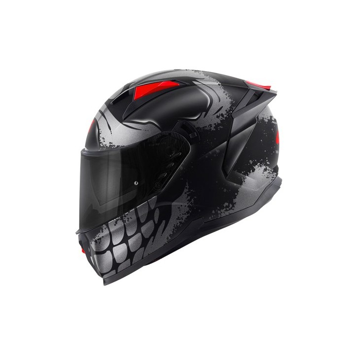 Κράνος Givi 50.Z Skull blc/graphic titan/red + Extra Visor