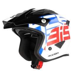 Κράνος Acerbis Jet Aria 26602.034 άσπρο/μπλε/κόκκινο