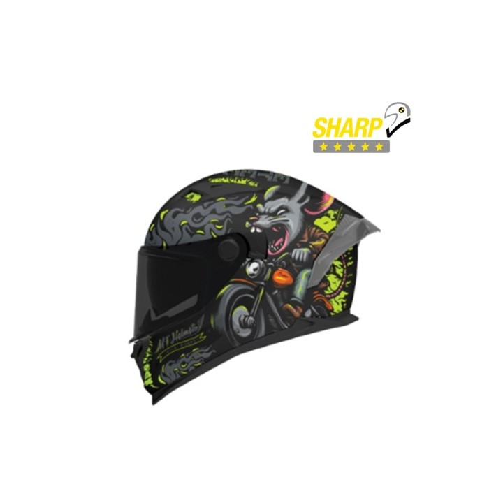 Κράνος MT Braker SV Wildrat B3 fluo matt