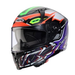 Κράνος Caberg Avalon-X Gurkha ματ μαύρο/πορτοκαλί/πράσινο fluo/μωβ