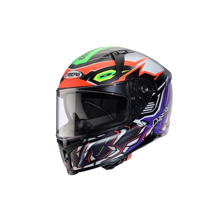 Κράνος Caberg Avalon-X Gurkha ματ μαύρο/πορτοκαλί/πράσινο fluo/μωβ