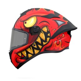 Κράνος MT Targo S Angeldemon B2 κόκκινο gloss