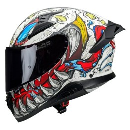 Κράνος Pilot Snake SV Reptile-X άσπρο matt + Extra Visor